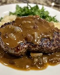 easy hamburger steak with brown gravy