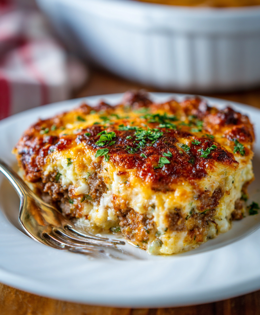 Keto Ground Beef Casserole Recipe