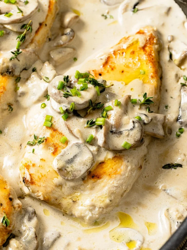 Creamy Mushroom Herb Chicken Recipe