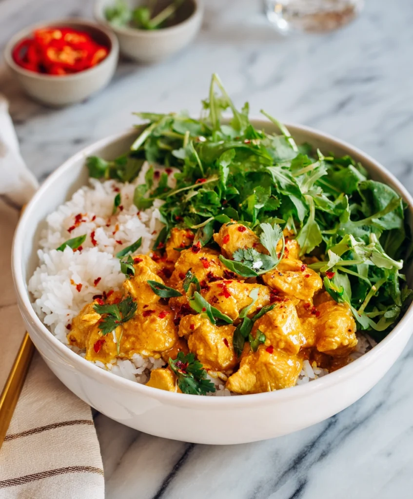 Coconut Curry Chicken Bowl Recipe