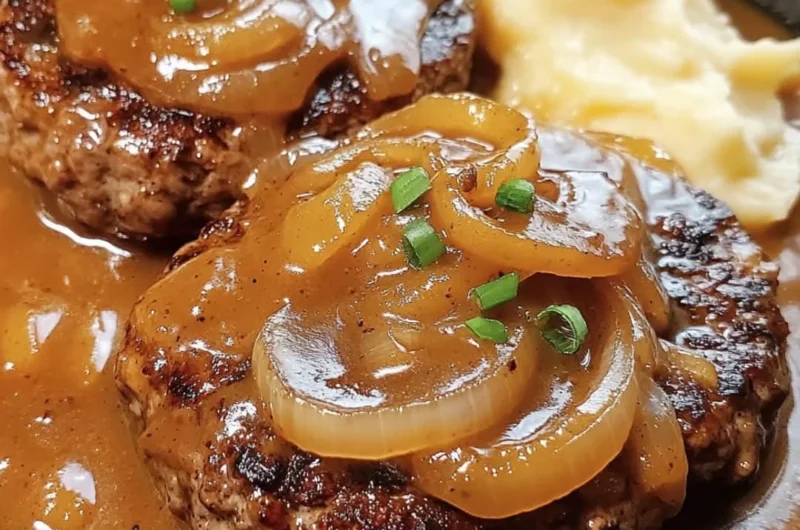 Hamburger Steak with Brown Gravy: Rich and Delicious