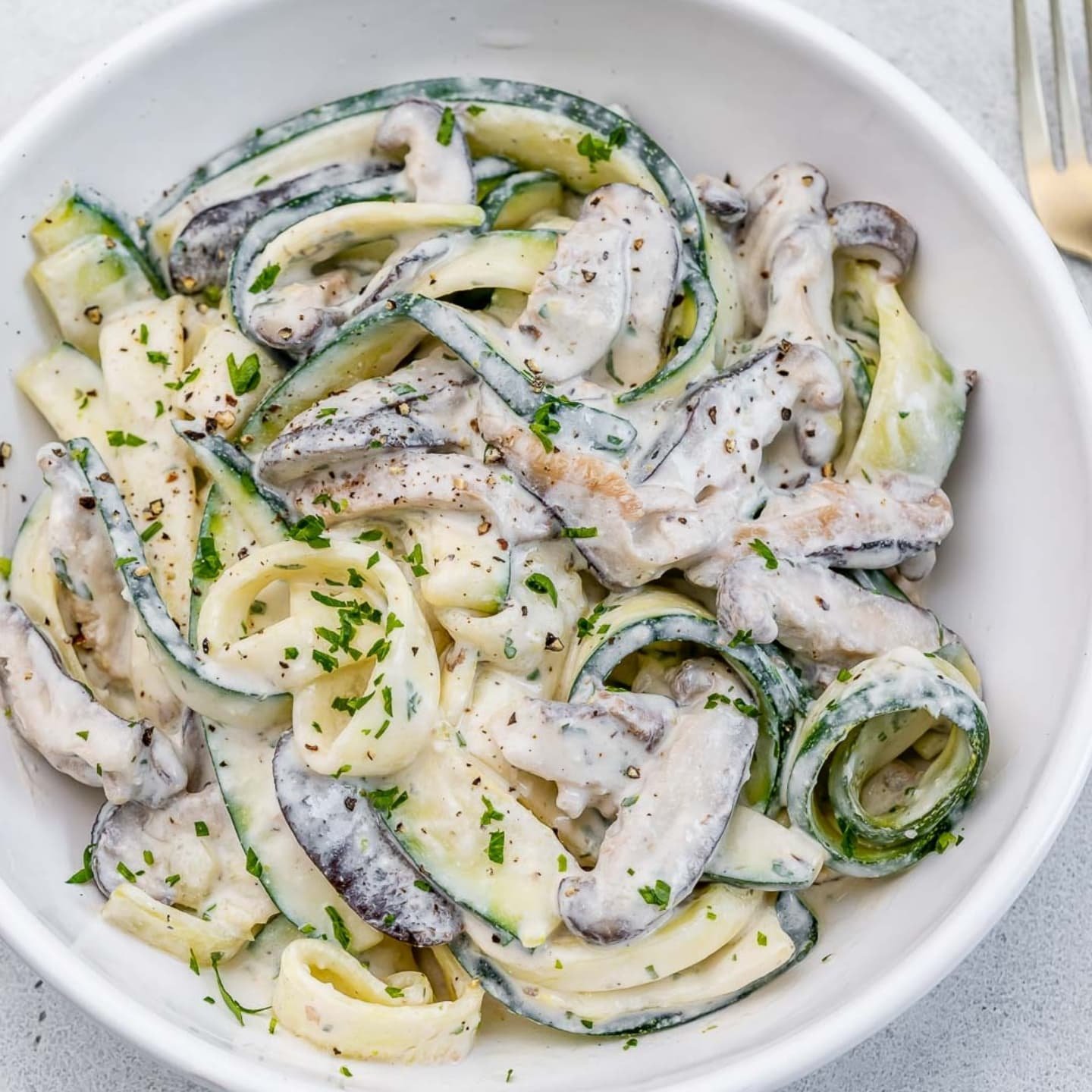 Keto Zucchini Alfredo
