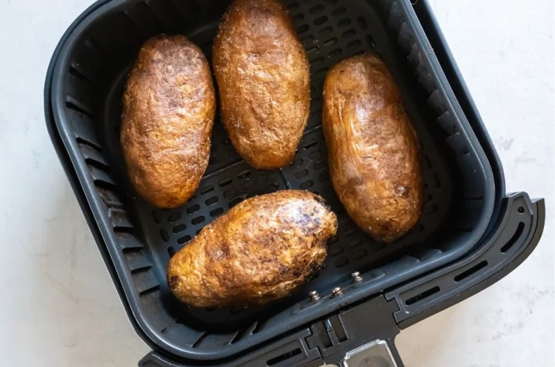 Air Fryer Baked Potatoes Recipe: The Fluffiest Soft & Crispy Side