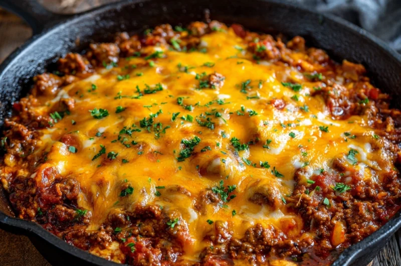 Keto Beef Skillet: Cheesy and Satisfying