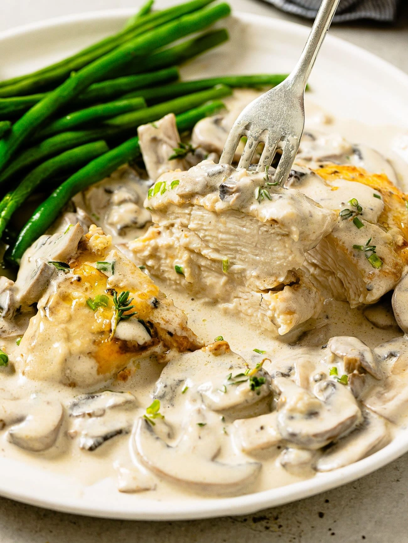 Creamy Mushroom Herb Chicken