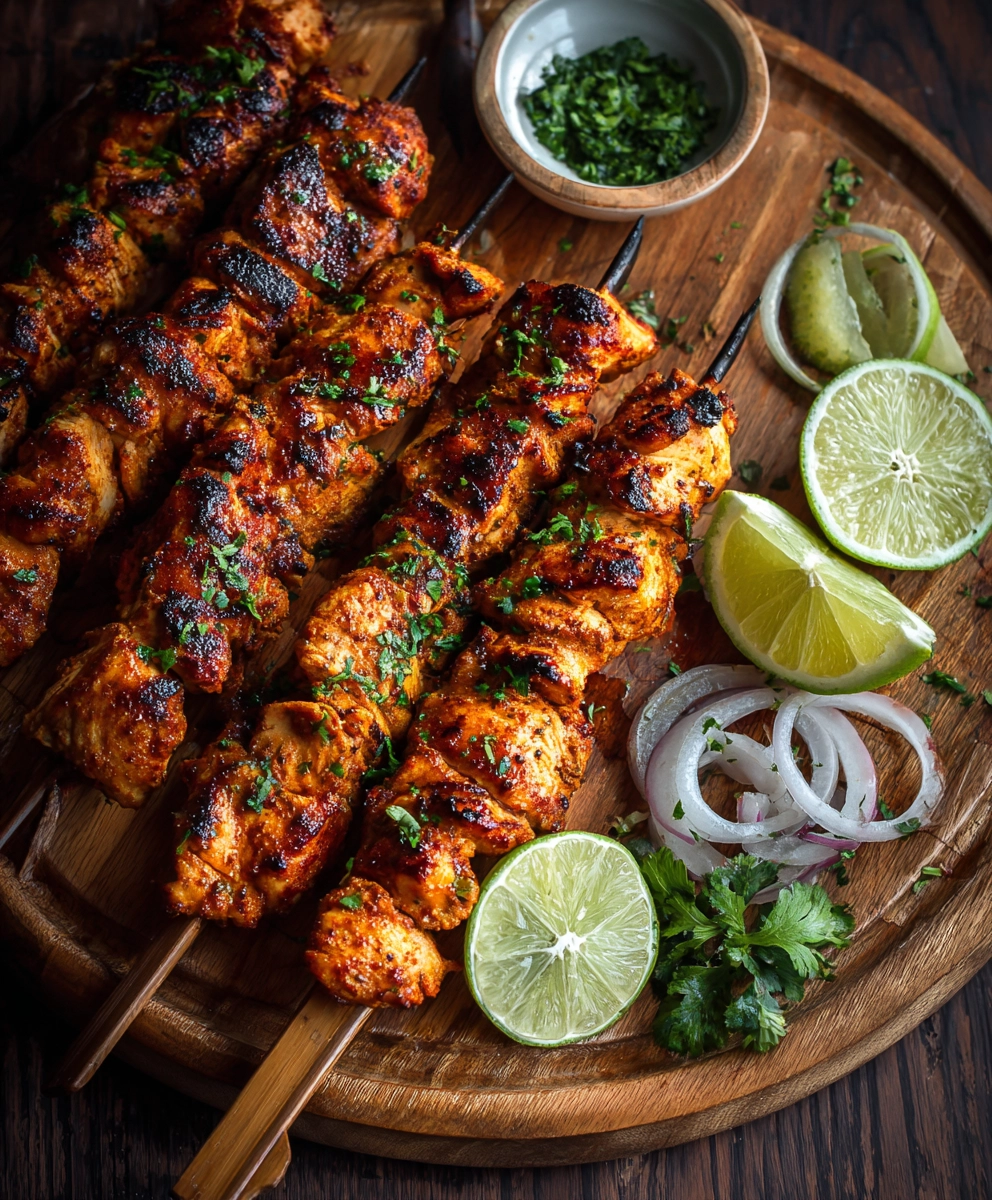 Paprika Lime Chicken Skewers