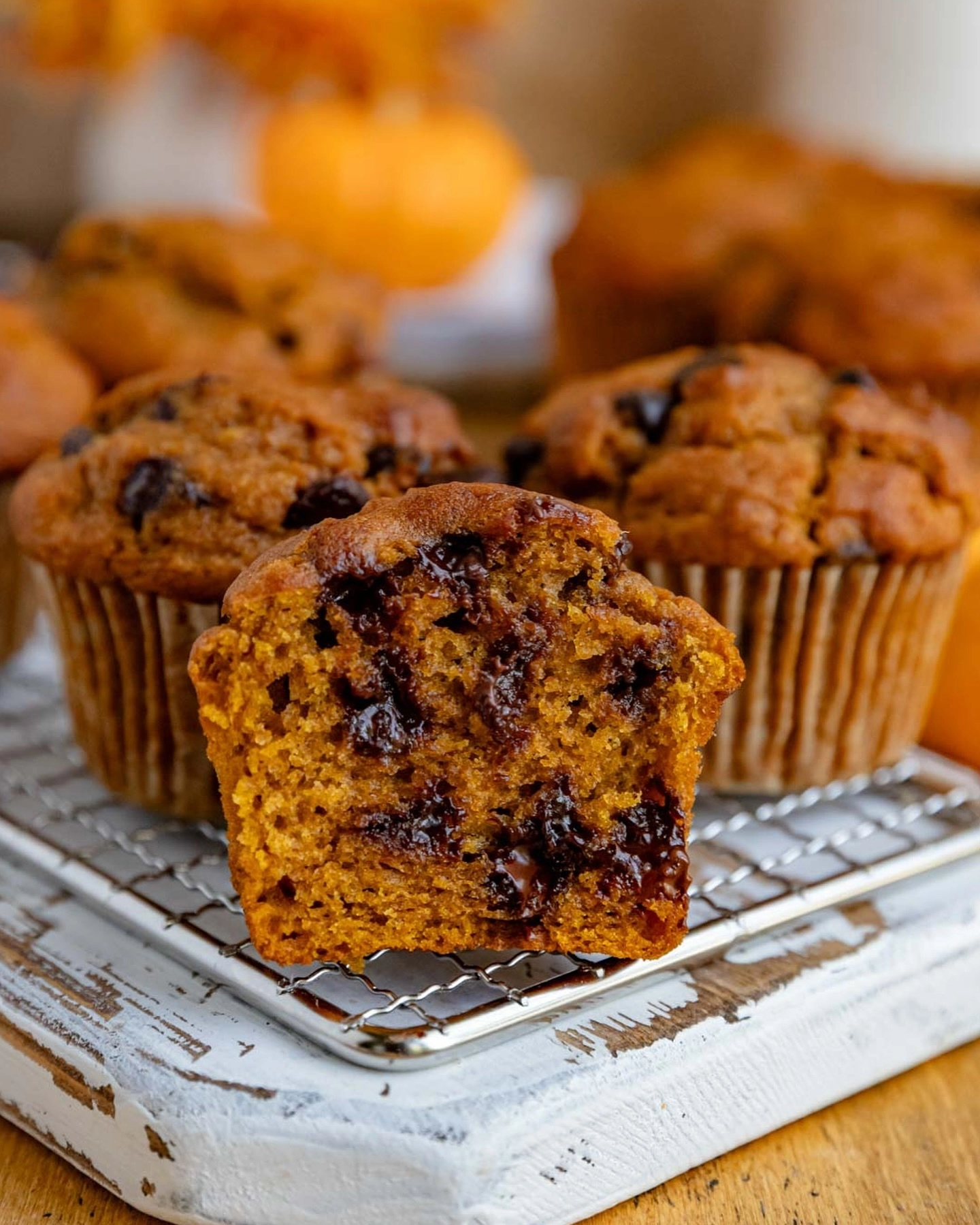 Pumpkin Chocolate Chip Muffins