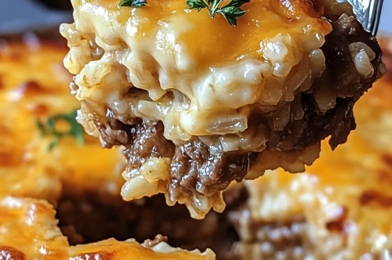 Hamburger Rice Casserole: Easy Family Dinner