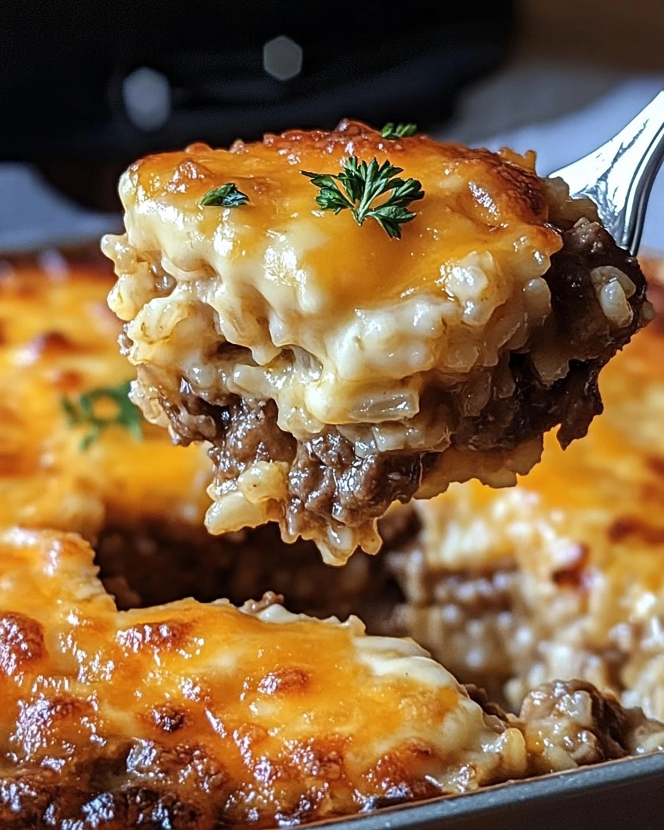easy hamburger rice casserole