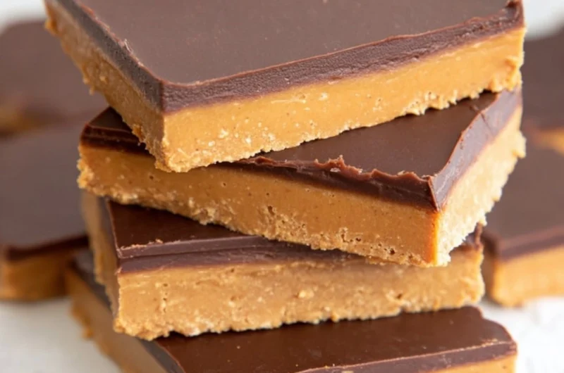 Creamy Keto Peanut Butter Bars Without the Oven